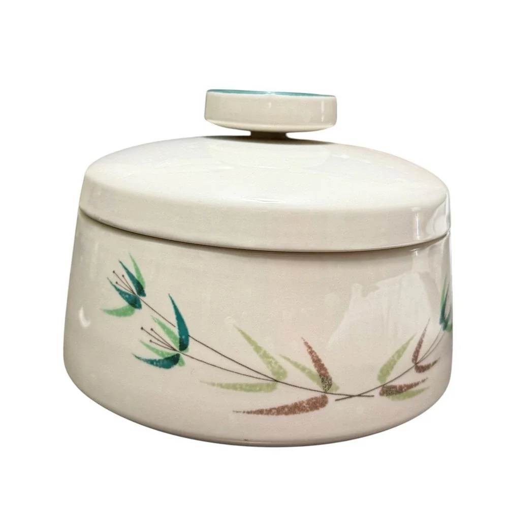 Franciscan Radiance Covered Casserole Dish Vintage Mid Century USA Atomic‎ 1970